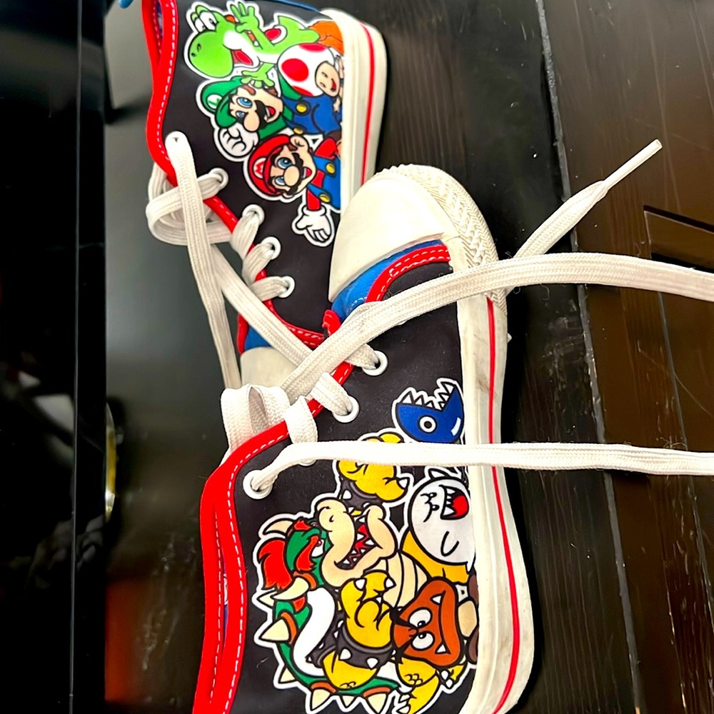Super Mario high top shoes
